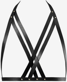 Bijoux Indiscrets - Maze Halter Bra Harness - Black - OS