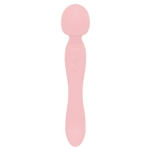 Good Vibes Only - Double-Sided Wand Vibrator - Soft Silicone - Pink