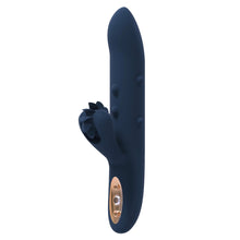 Dreamtoys - Goddess Collection - Athena Rabbit Vibrator With Moving Beads And Spinning Wheel - Blue