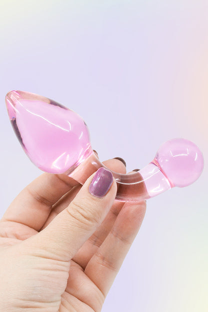 Glassy Rose Curved Plug