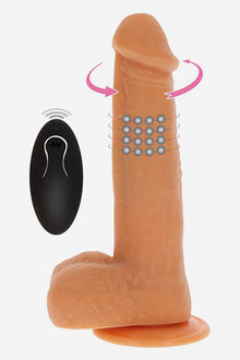 Rotating Beads Vibrating Dildo Skin